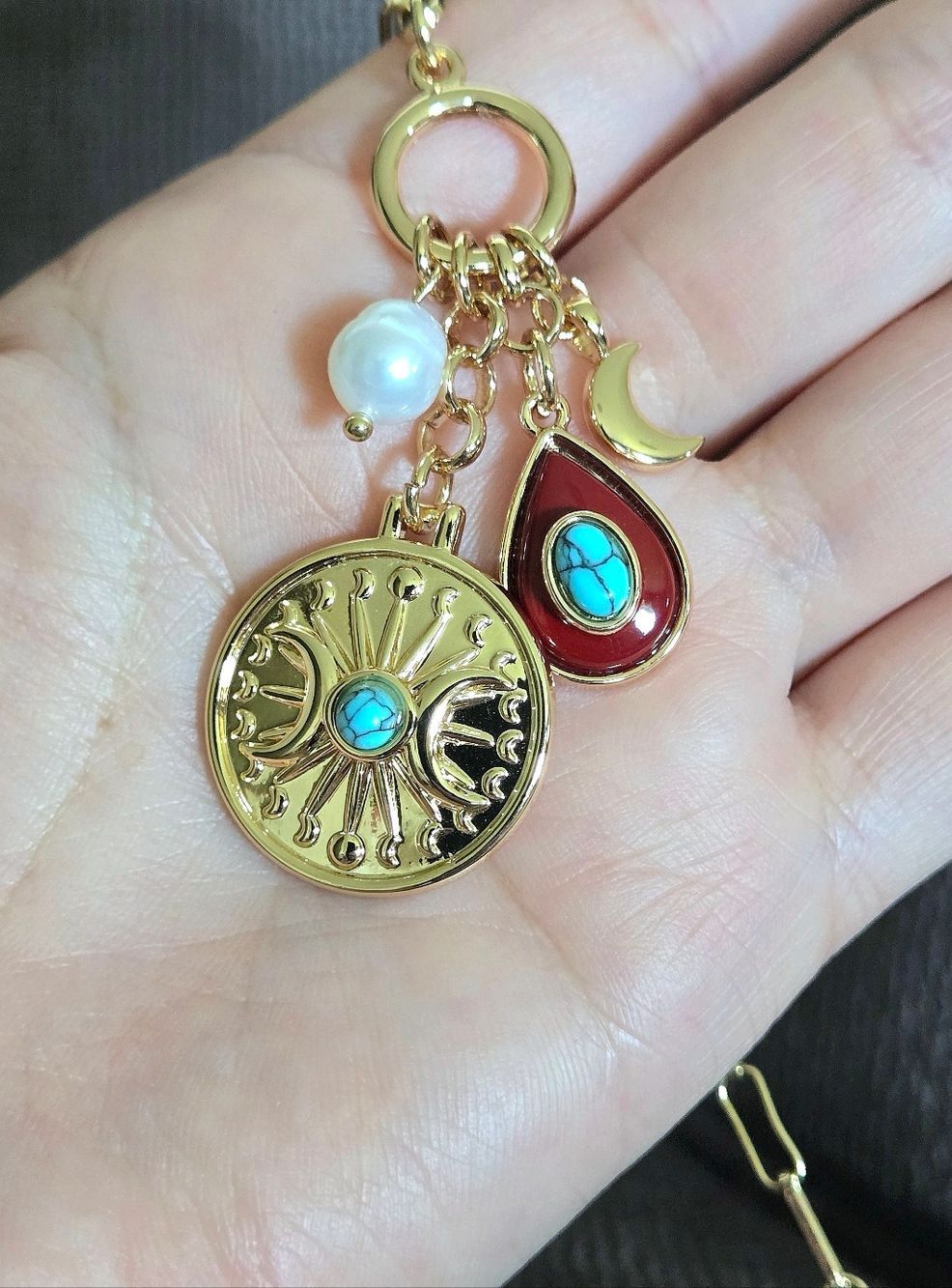 Camila Coelho Quadruple4️⃣ Charm Necklace - NIB - Picture 12 of 16